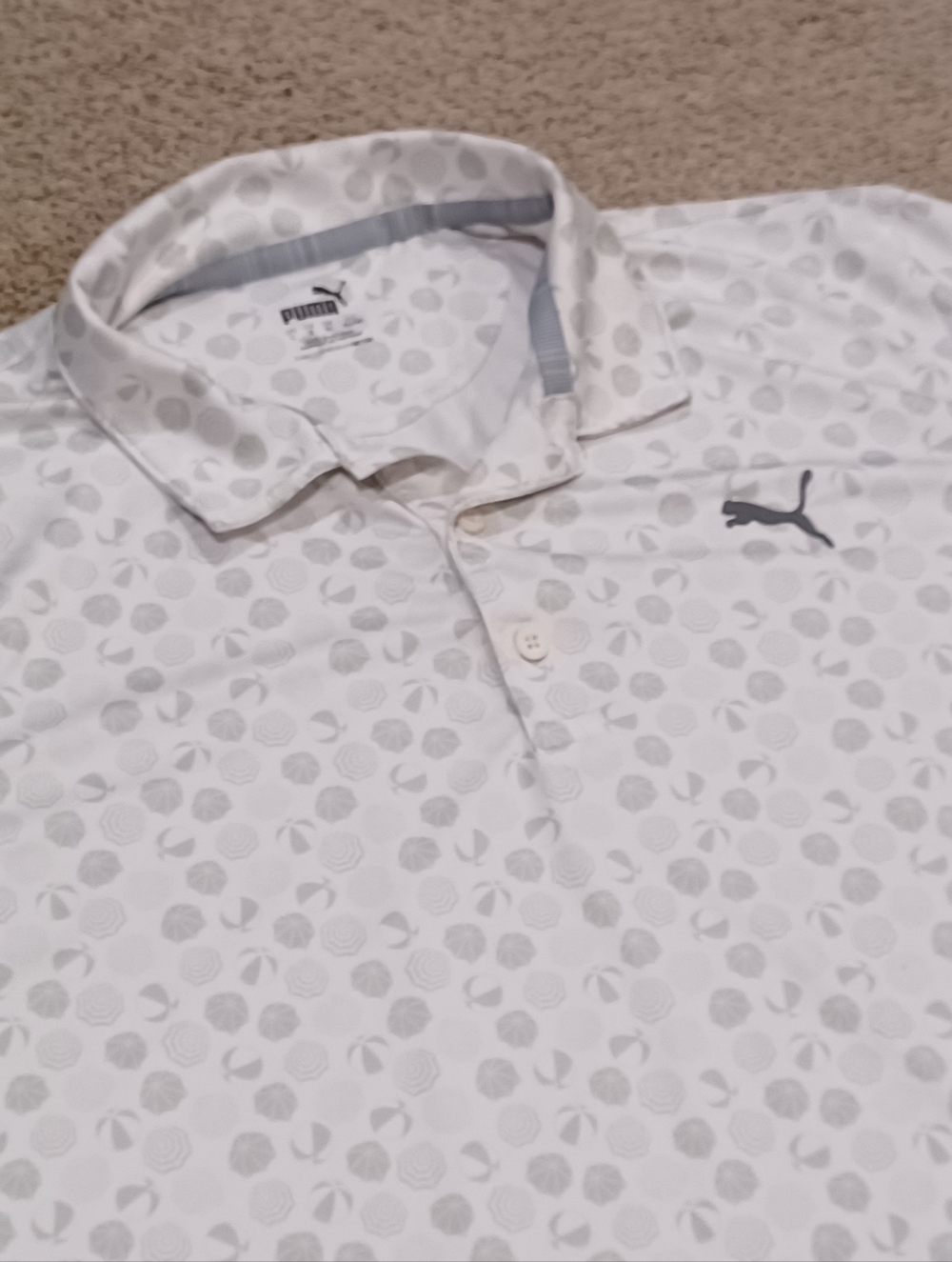 PUMA MATTR Beach Trip Golf Performamce Polo. Mens Size L